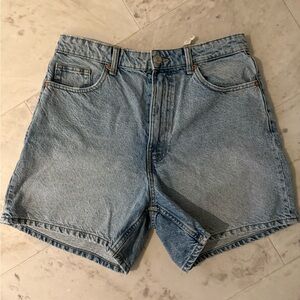 High waist Blue Denim Shorts